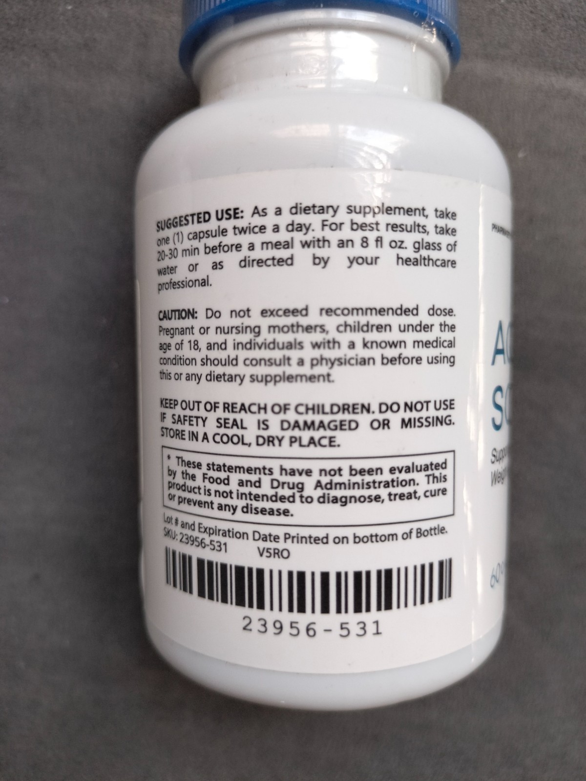 pair of Pharmagetics Aqua Sculpt 60 Caps Supports Healthy Weight Management 5.27
