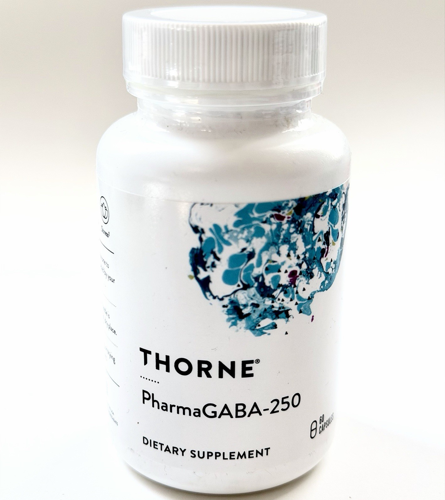 Thorne PharmaGABA-250 GABA 250mg 60 Capsules Gluten-Free EXP 01/2027