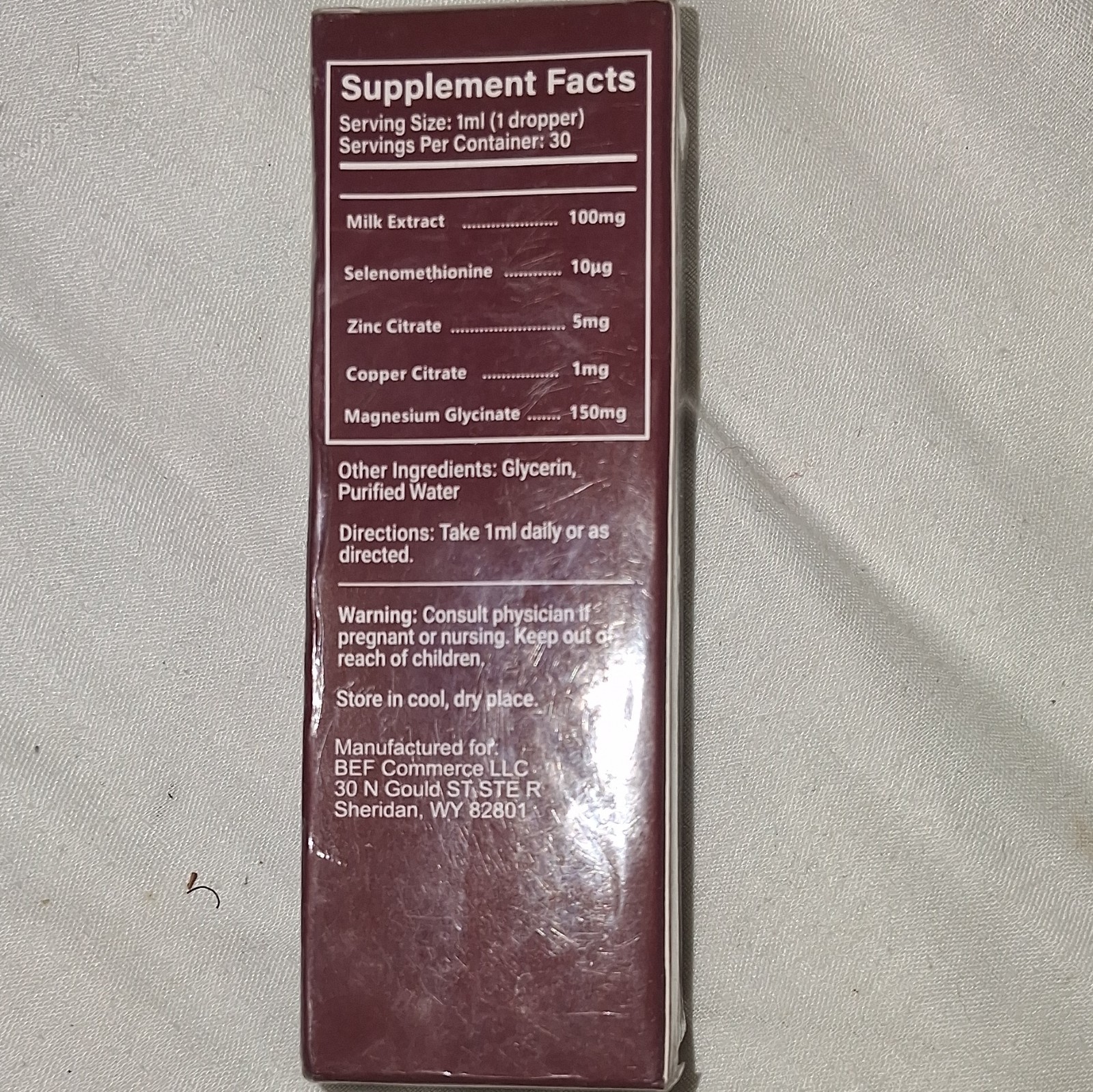 PUREVEEN Thyroid Support Balance Drops Liquid 30ml w/ Zinc, Magnesium & Selenium