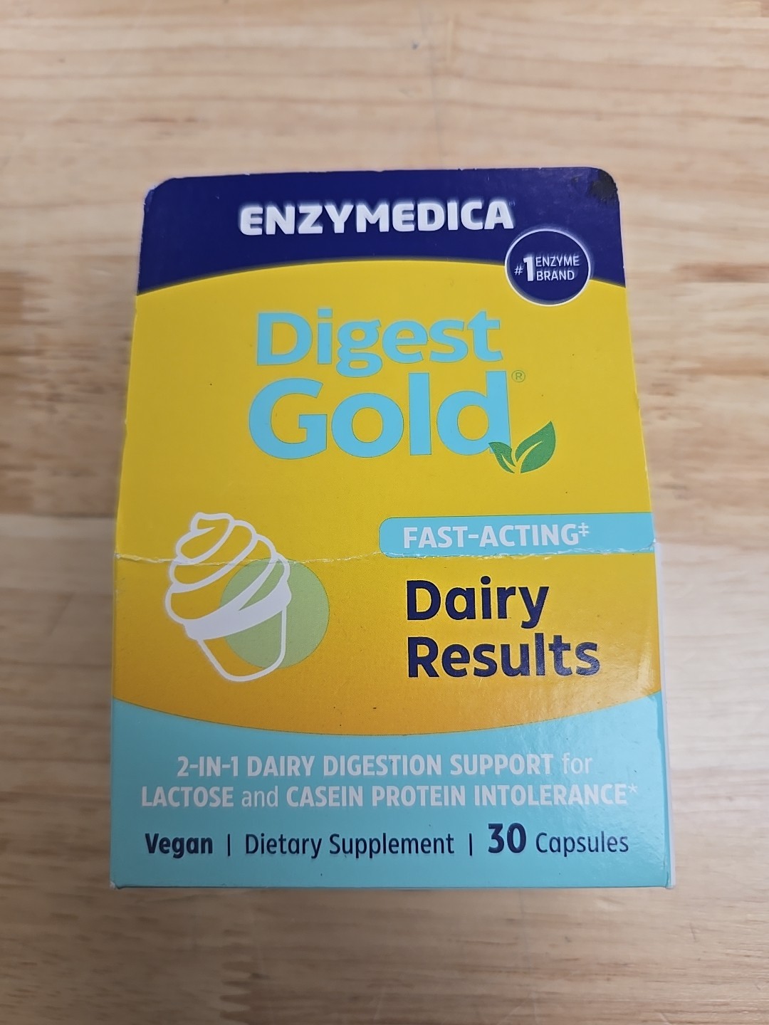 Enzymedica Digest Gold Lactase Protease Vegan Enzyme 30 Capsules Exp 12/26-1/27