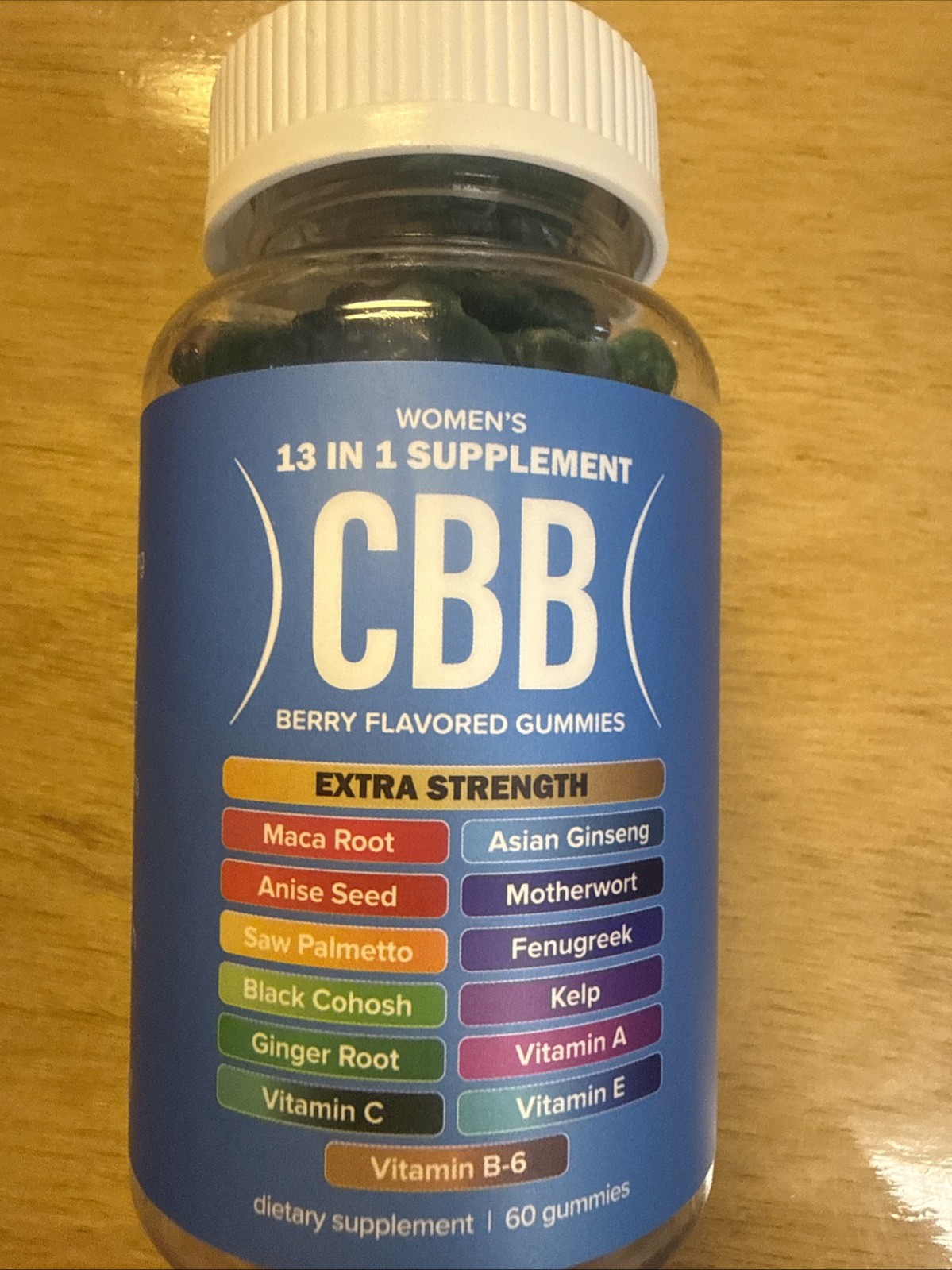 CBB Women’s 13 in 1 Supplement Berry Flavored Gummies 60 Gummies