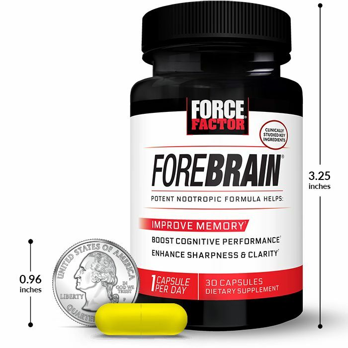 Force Factor Forebrain Brain Booster Nootropic Supplement – Focus Energy Memory