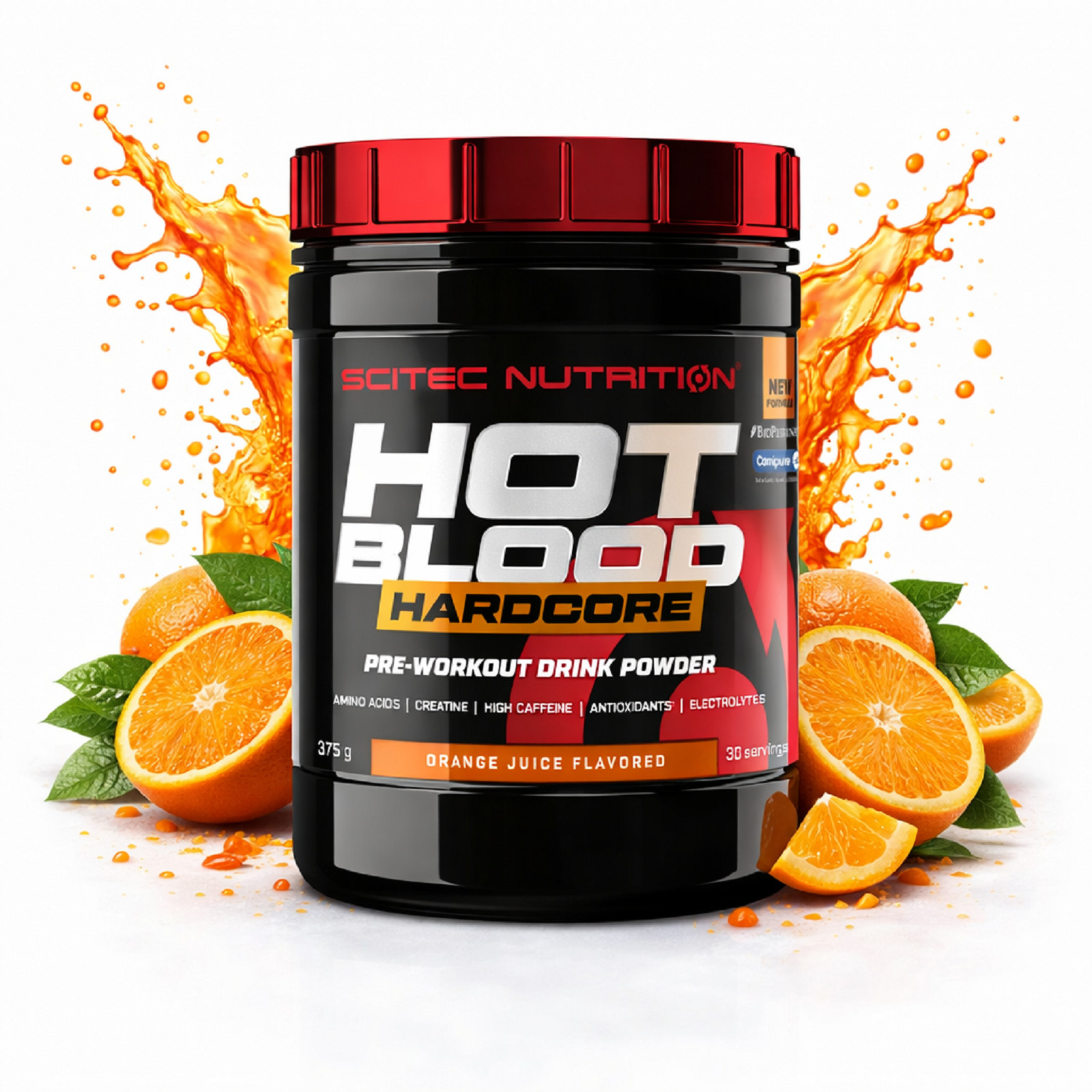 HOT BLOOD 300g Pre-Workout Booster Maximizes Energy Focus & Performance Vitamins