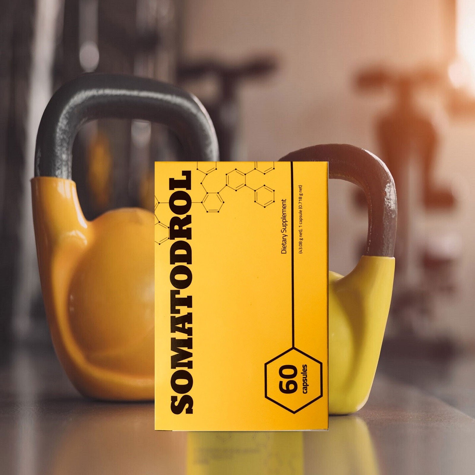 SOMATODROL – 60-180 Capsules -Natural Testo-Booster Muscle Regeneration Energy