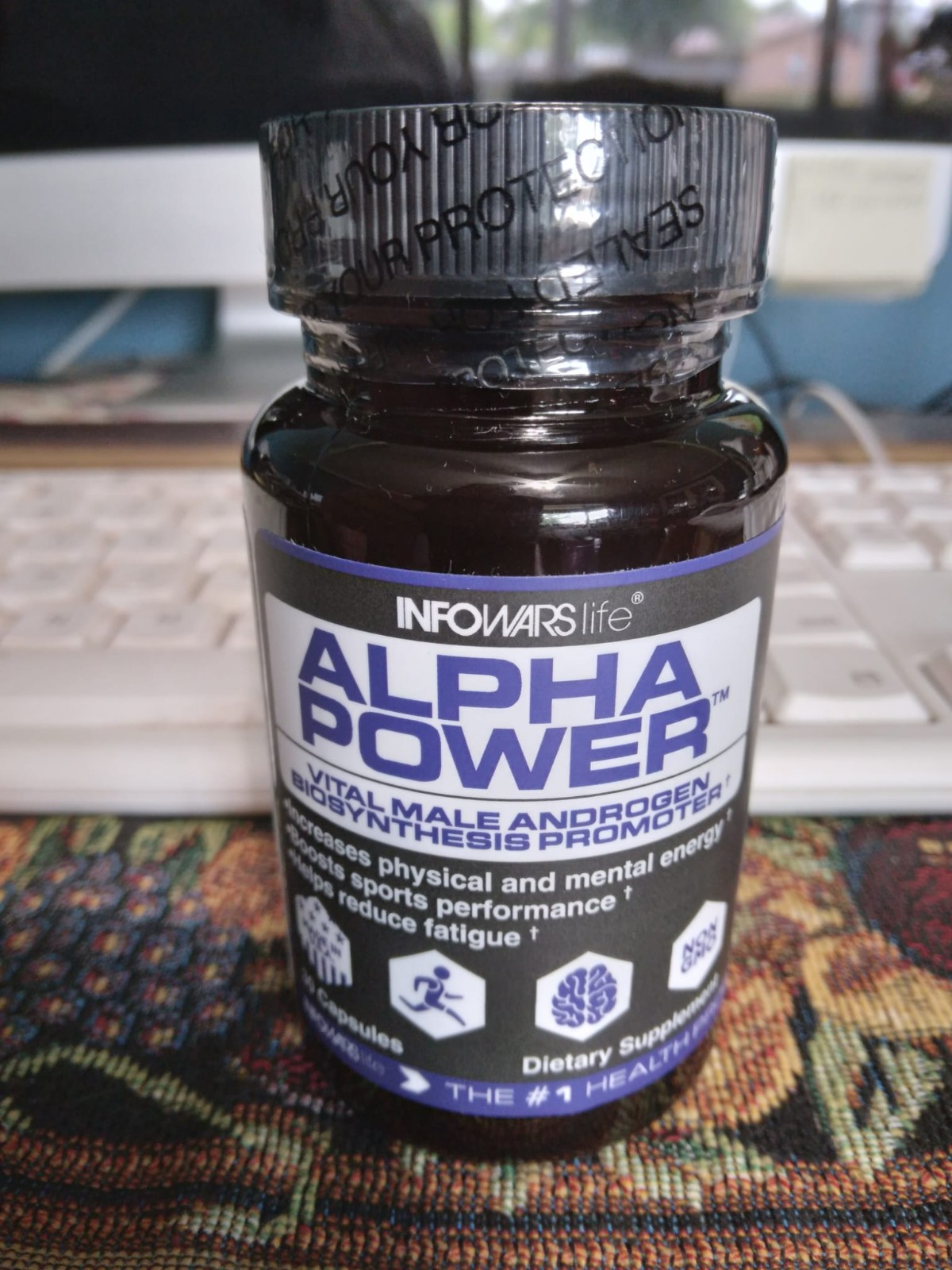 Infowars life Alpha Power Capsules Vital Male Androgen Dietary supplement mfg 22