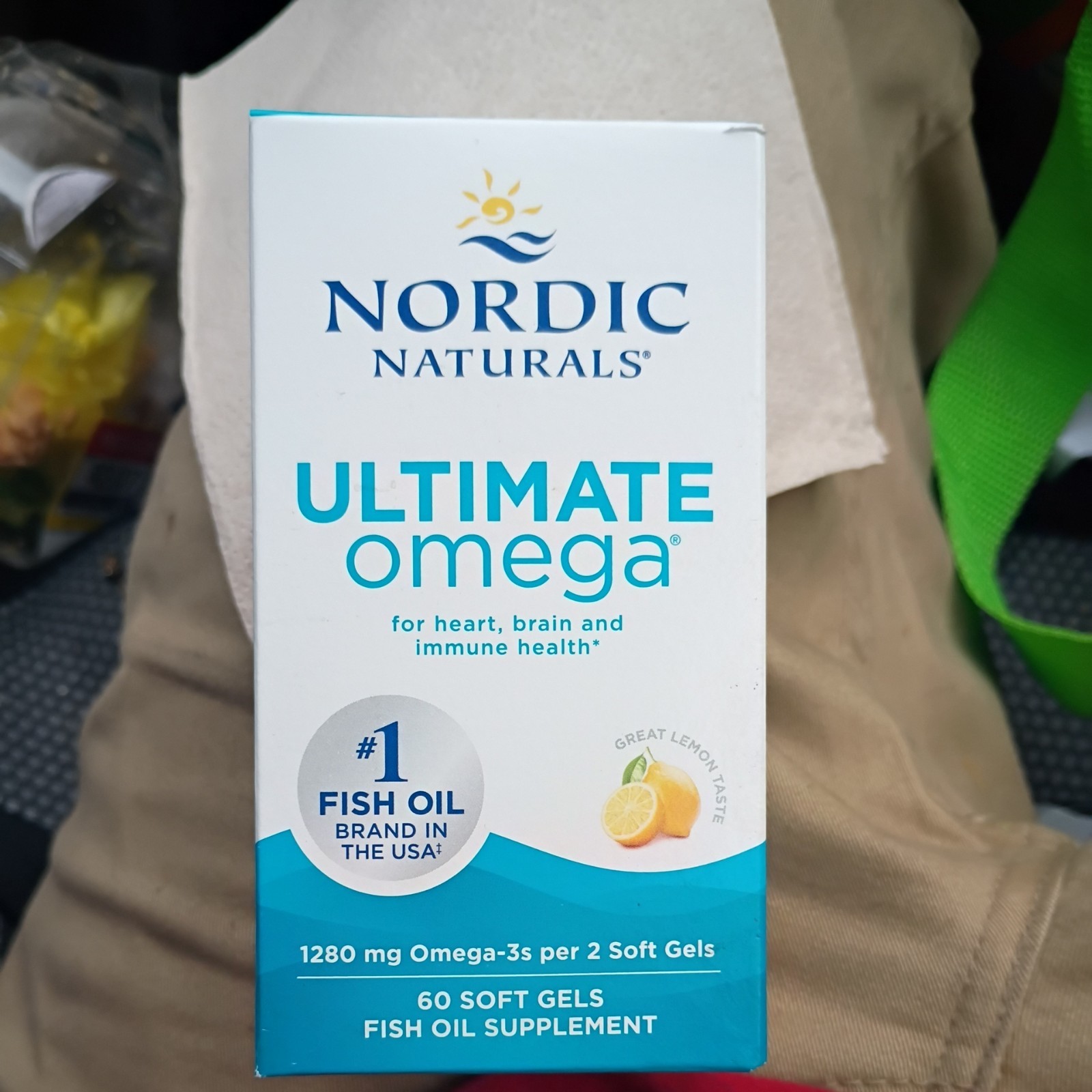 Nordic Naturals Ultimate Omega SoftGels – Concentrated Omega-3 Fish Oil, 60 ct