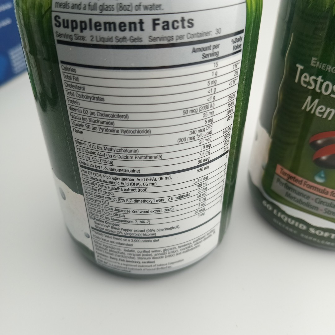 2 Irwin Naturals Testosterone UP with LJ100 Longjack 60 Soft-Gels Each Exp 10/26