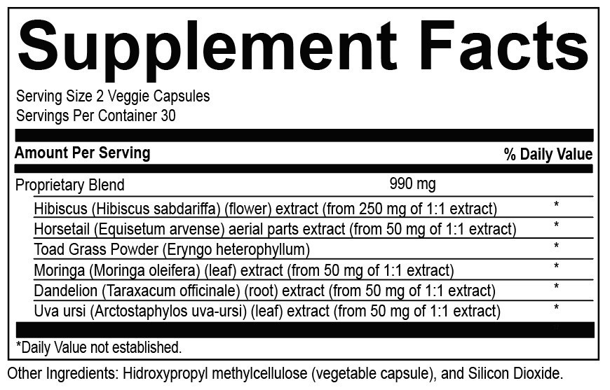 Vital Health V-ITAREN Dandelion, Moringa and Uva Ursi |