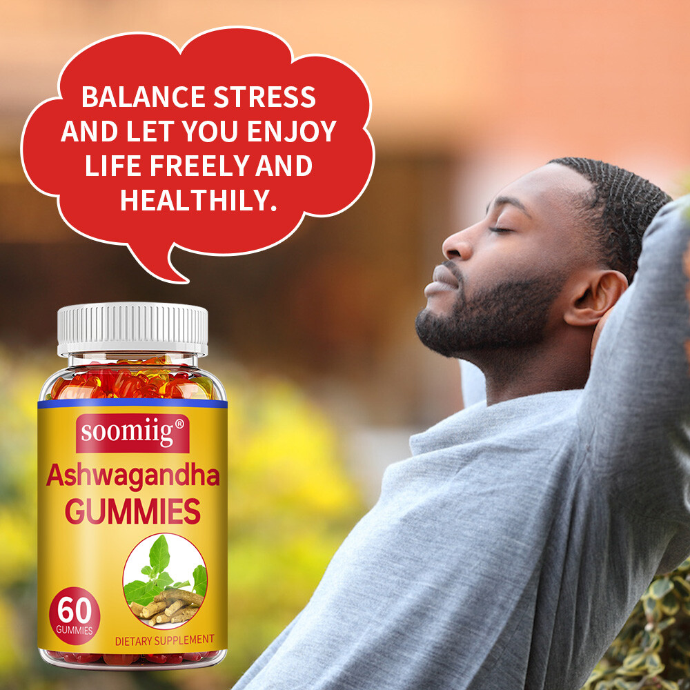 Organic Ashwagandha Gummies High Quality Dietary Supplement, Vegan