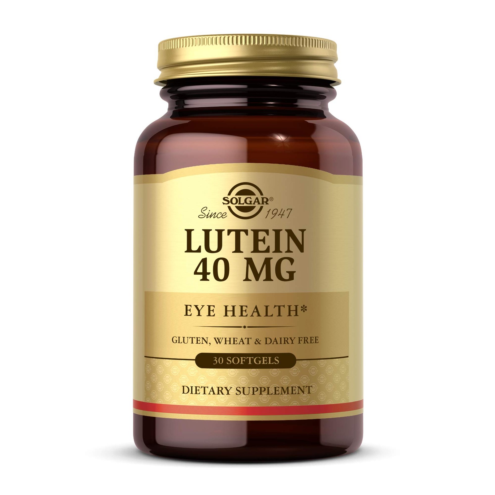 Solgar Lutein 40 mg, 30 Softgels – Supports 30 Count (Pack of 1), Multicolor