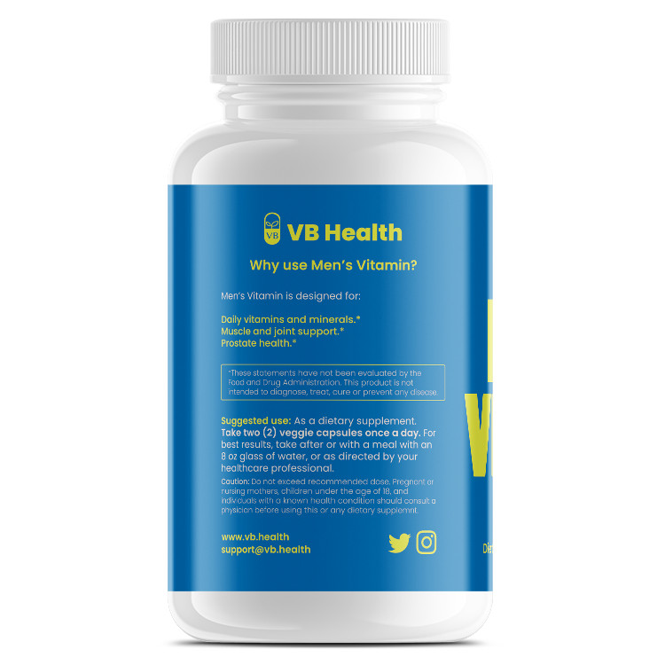 Men’s Daily Multivitamin – 34 Doctor-formulated Vitamins, Minerals, & Antioxidan