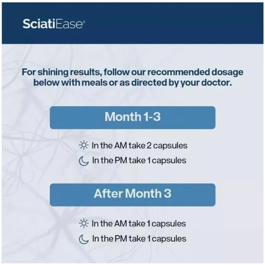 3 PACK SciatiEase Labs Sciati Ease Sciatic Nerve Suitable Complex 120 Capsules F