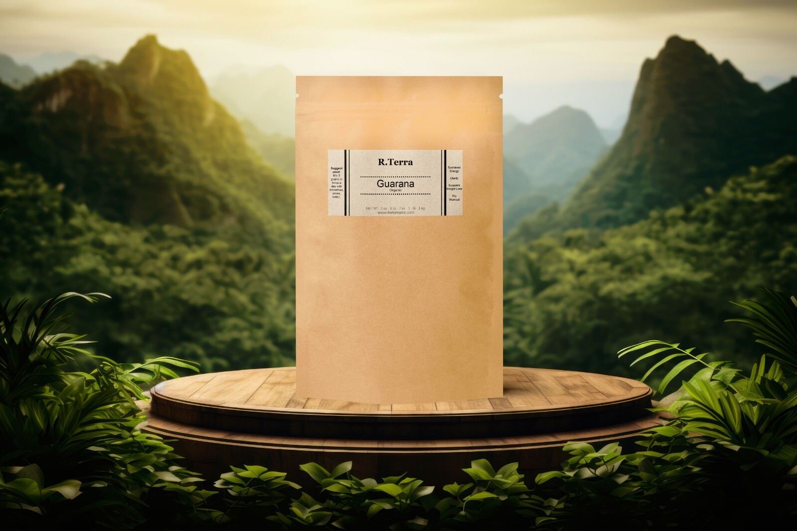 Natural Guarana powder – Boost Energy Naturally NET 2.5 OZ