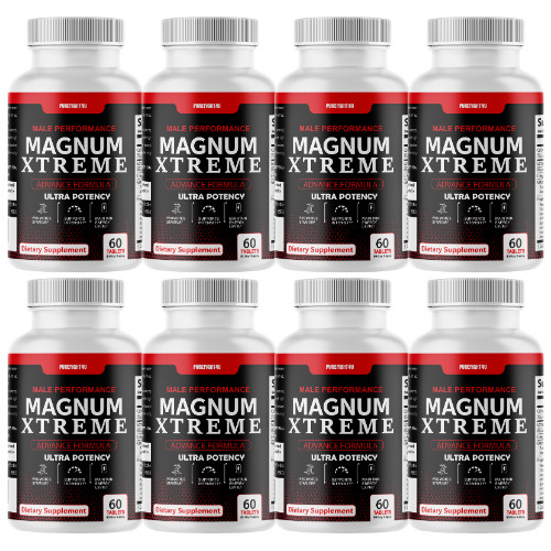 Magnum Xtreme Male Performance Advanced Formula Tablet- Eight (8) Bottles