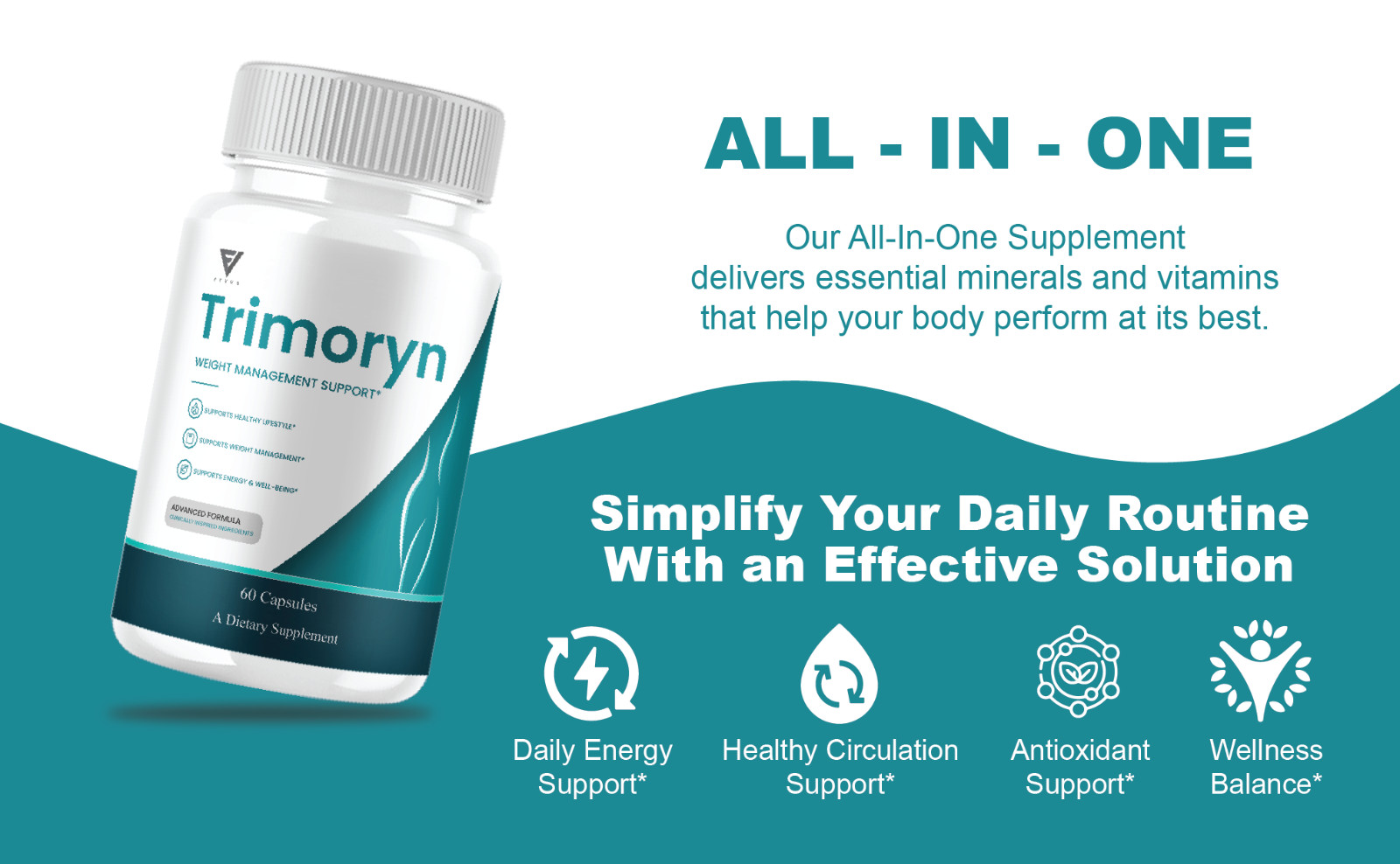 Trimoryn Weight Support, Tri Moryn Keto Supplement (60 Capsules)