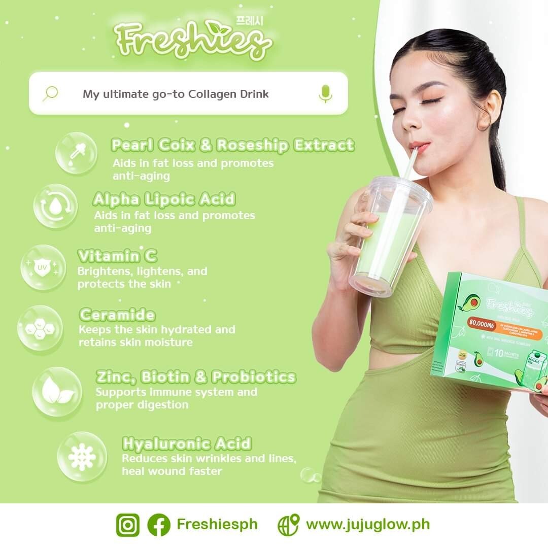 Freshies Avocado Milk by Juju Glow 10 sachets x 21g