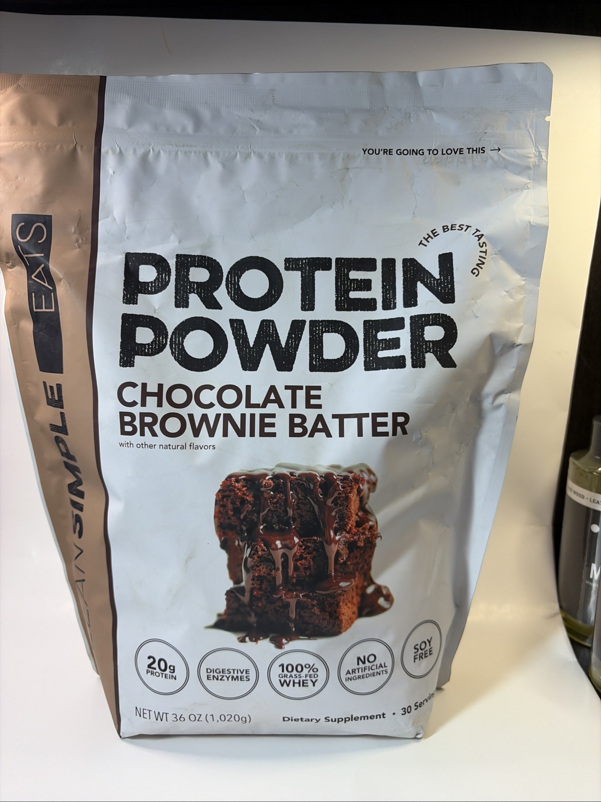 Clean Simple Eats Whey Protein Powder Chocolate Brownie 30 Servings