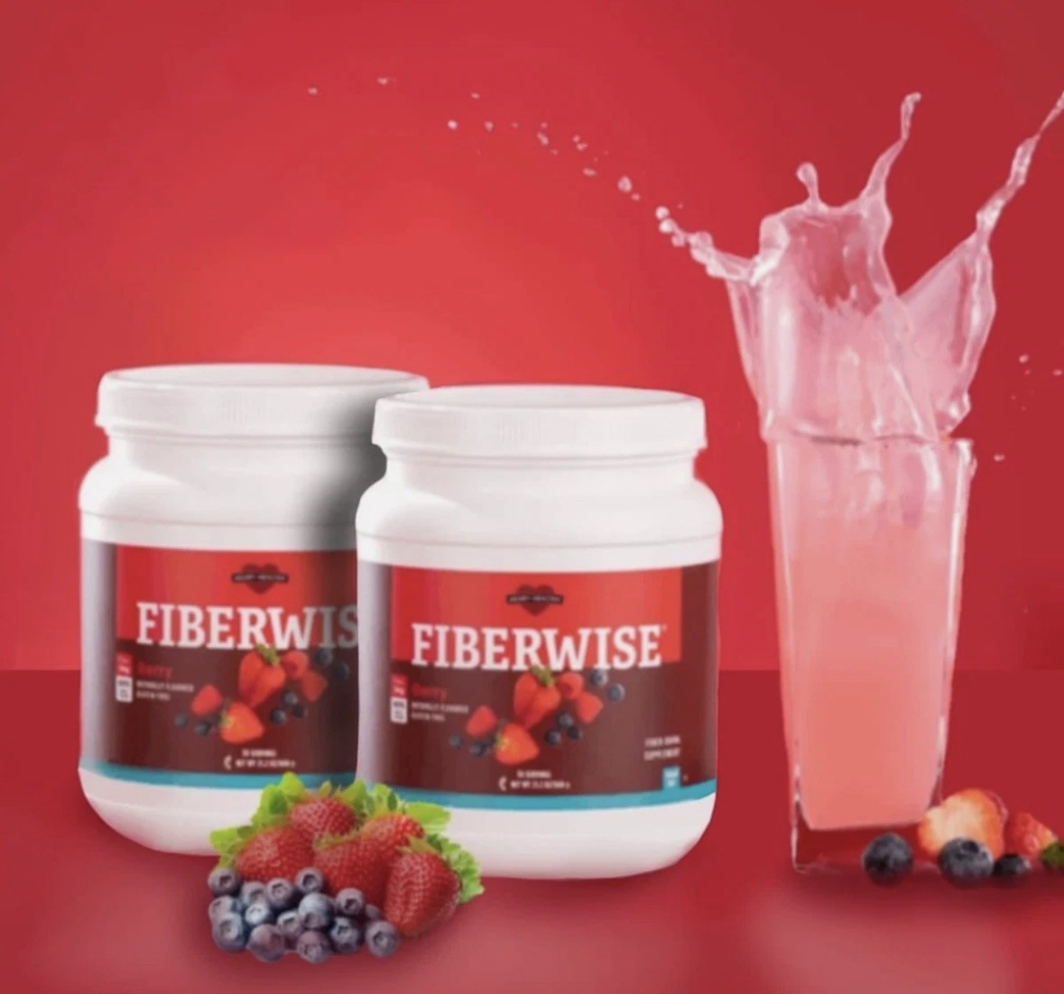2x Melaleuca Fiberwise Berry Fiber Drink Supplement Sugar-Free 2-Pack 30 Serving