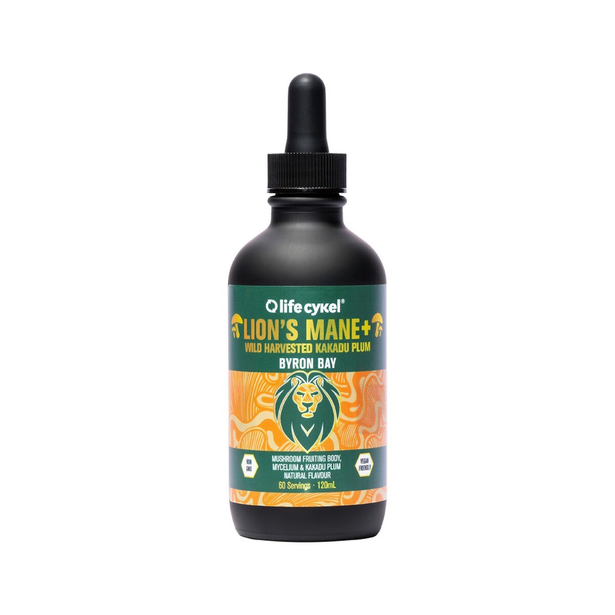 New Life Cykel Lion’s Mane + Wild Harvested Kakadu Plum 120ml Double Extract