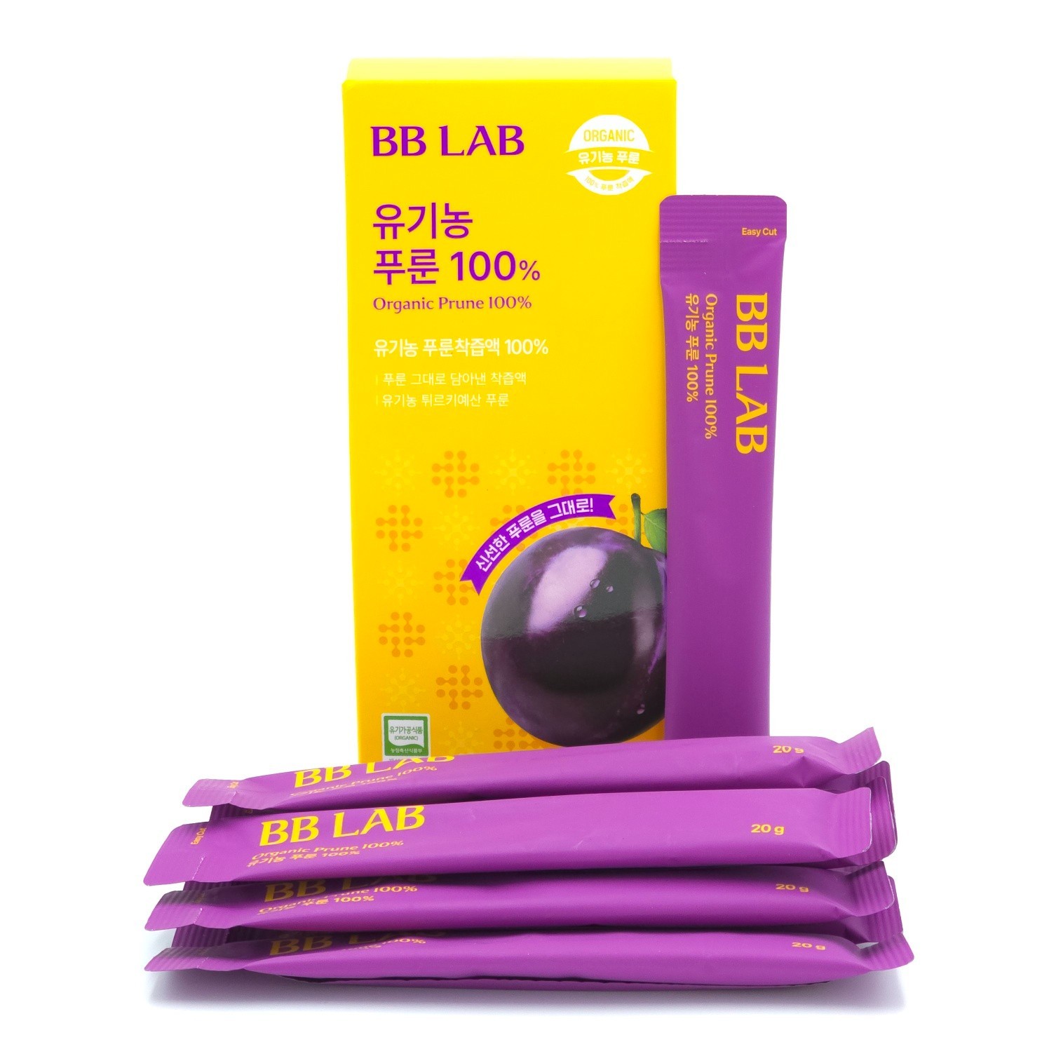 BB LAB Organic Prune 100% Juice Stick – 20g x 10ea (200g) K-Beauty