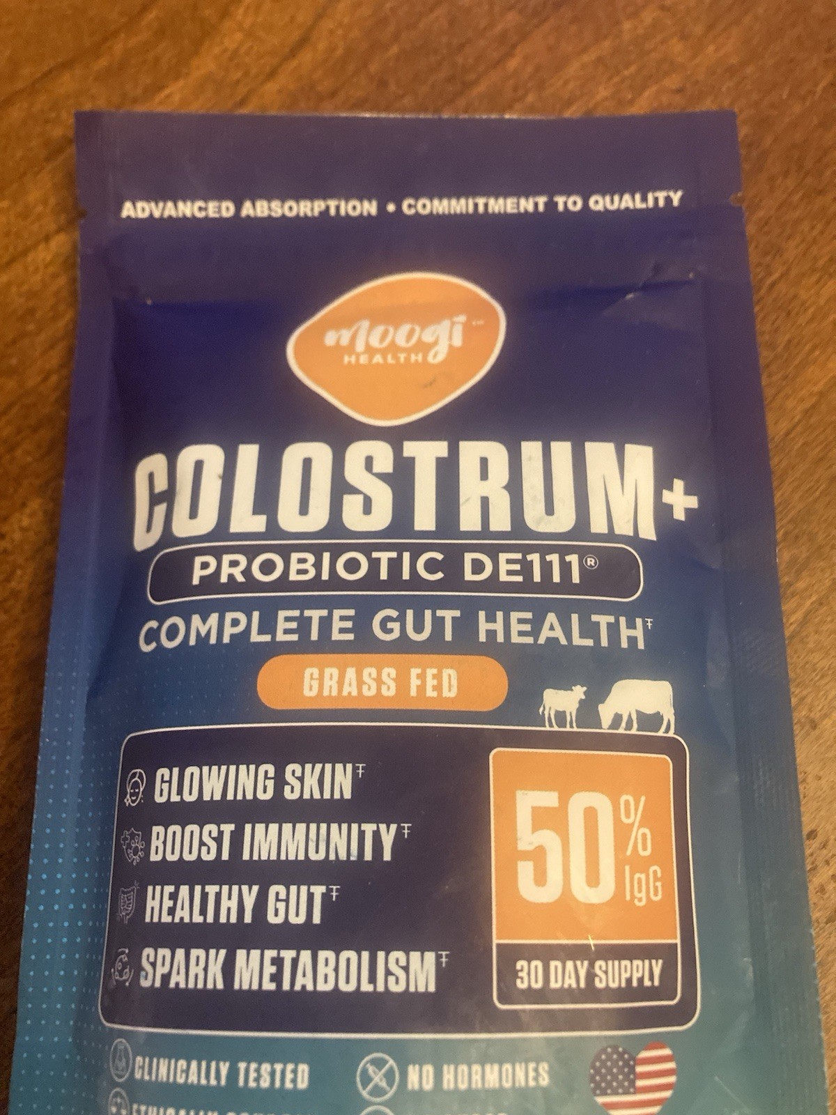 Moogi Health Colostrum + Probiotic DE111 Gut Health 2.6oz Unflavored BB 1/2027