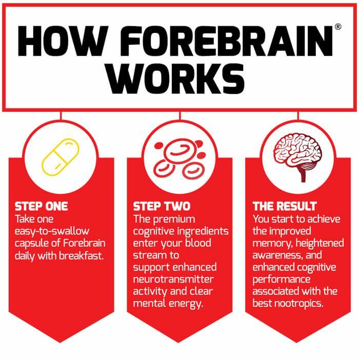 Force Factor Forebrain Brain Booster Nootropic Supplement – Focus Energy Memory