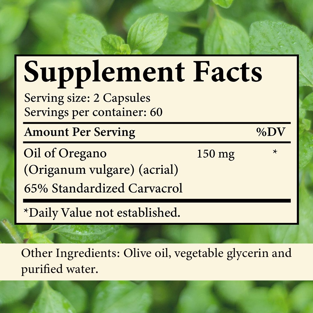 65rvacrol Oregano Oil 30~120CTSupport Intestinal Flora,Heart&Overall Wellness