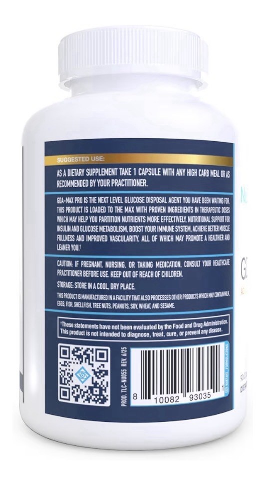 NuEthix GDA-MAX PRO Advanced Glucose Disposal Agent Metabolism Weight Heart 90ca