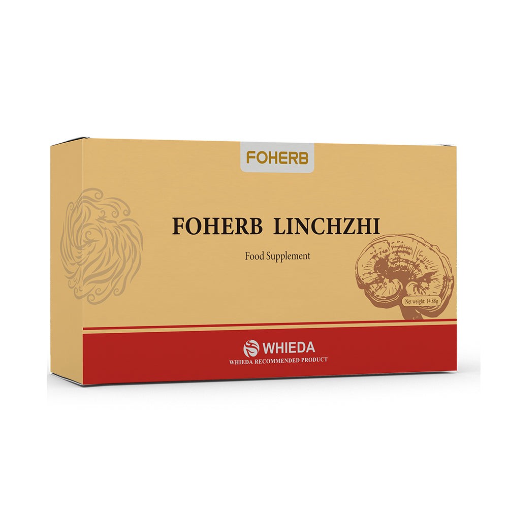 Foherb Lingzhi Reishi Ganoderma Lucidum 60 Capsules Mushroom Food Supplement
