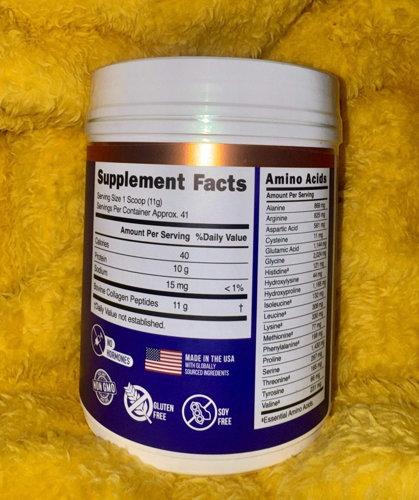 Morning Medic Collagen Peptides Powder Type I & III Unflavored Grass Fed 16oz