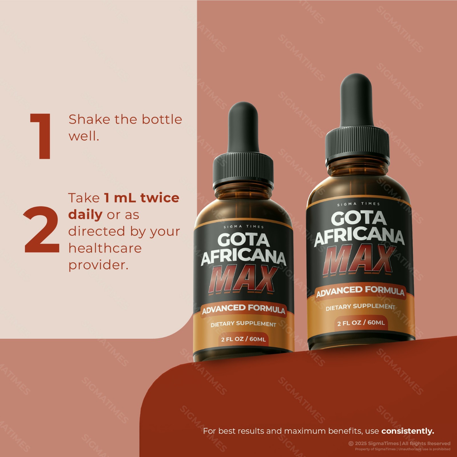 Gota Africana Max Premium Liquid Formula for Metabolism & Performance (30servs.)