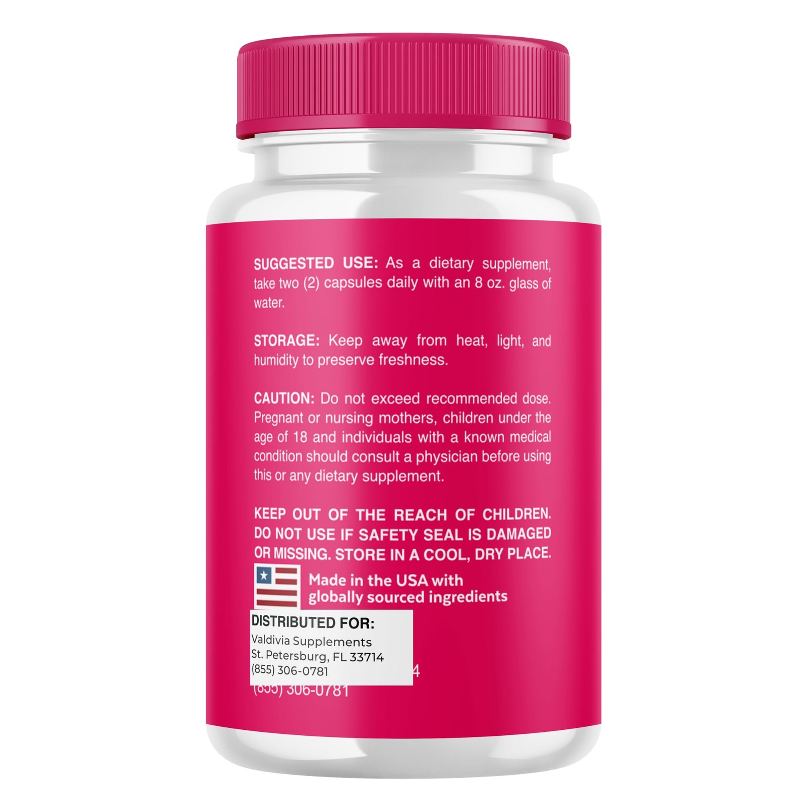 Valdivia (5 Pack) SlimPeak Pro 300 Capsules 5 Pack Daily Wellness Supplement