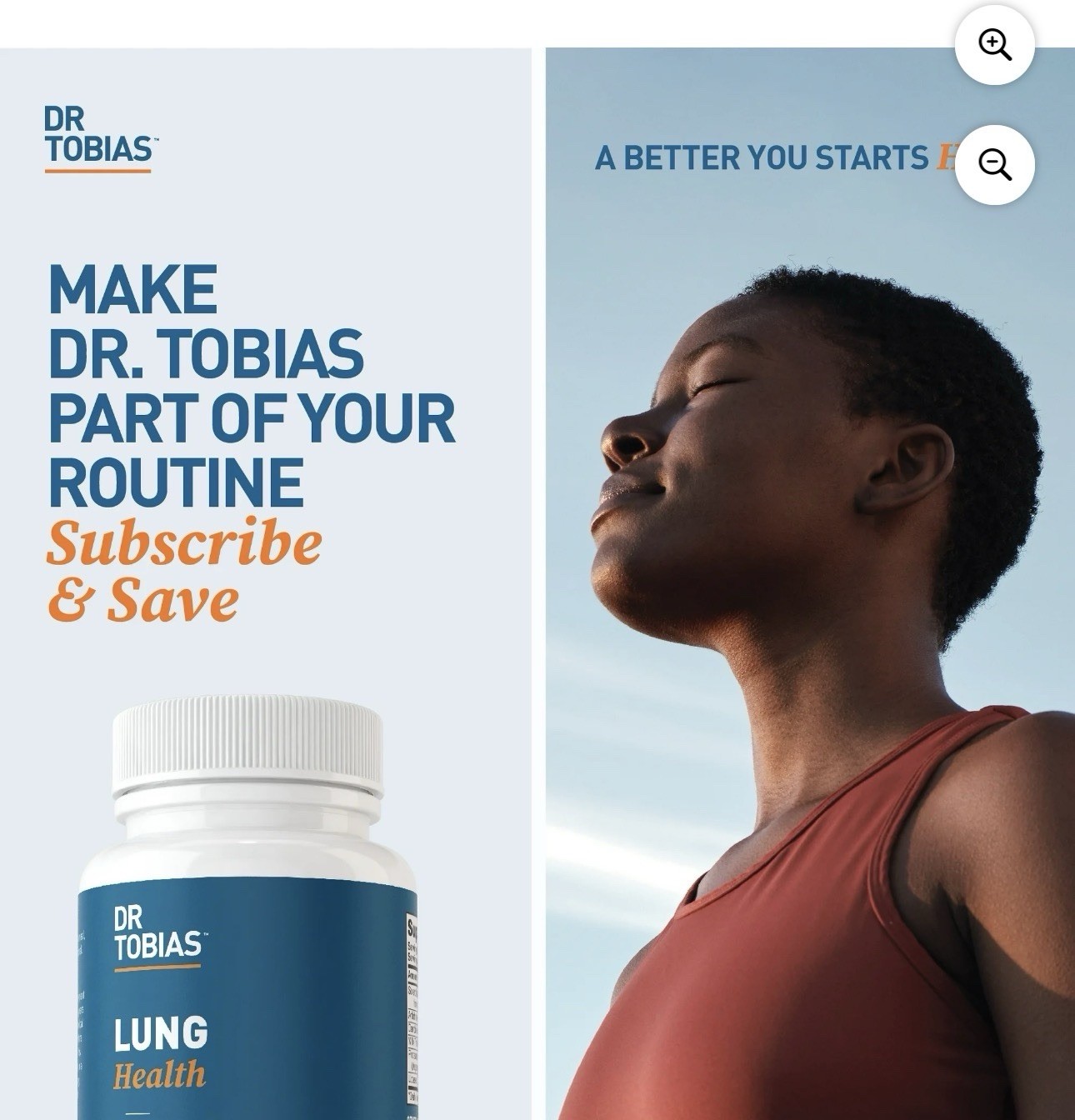 Dr Tobias Lung Health Advanced Respiratory Support Non-GMO 60 Capsules