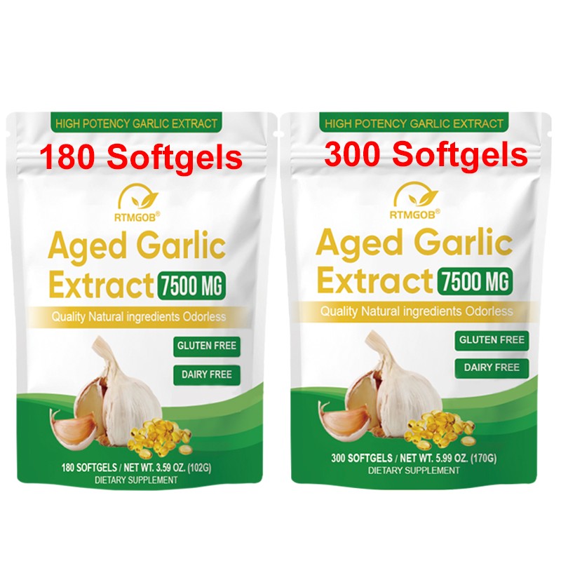Aged Garlic Extract Softgels Odorless Garlic Supplement for Daily Immune Support