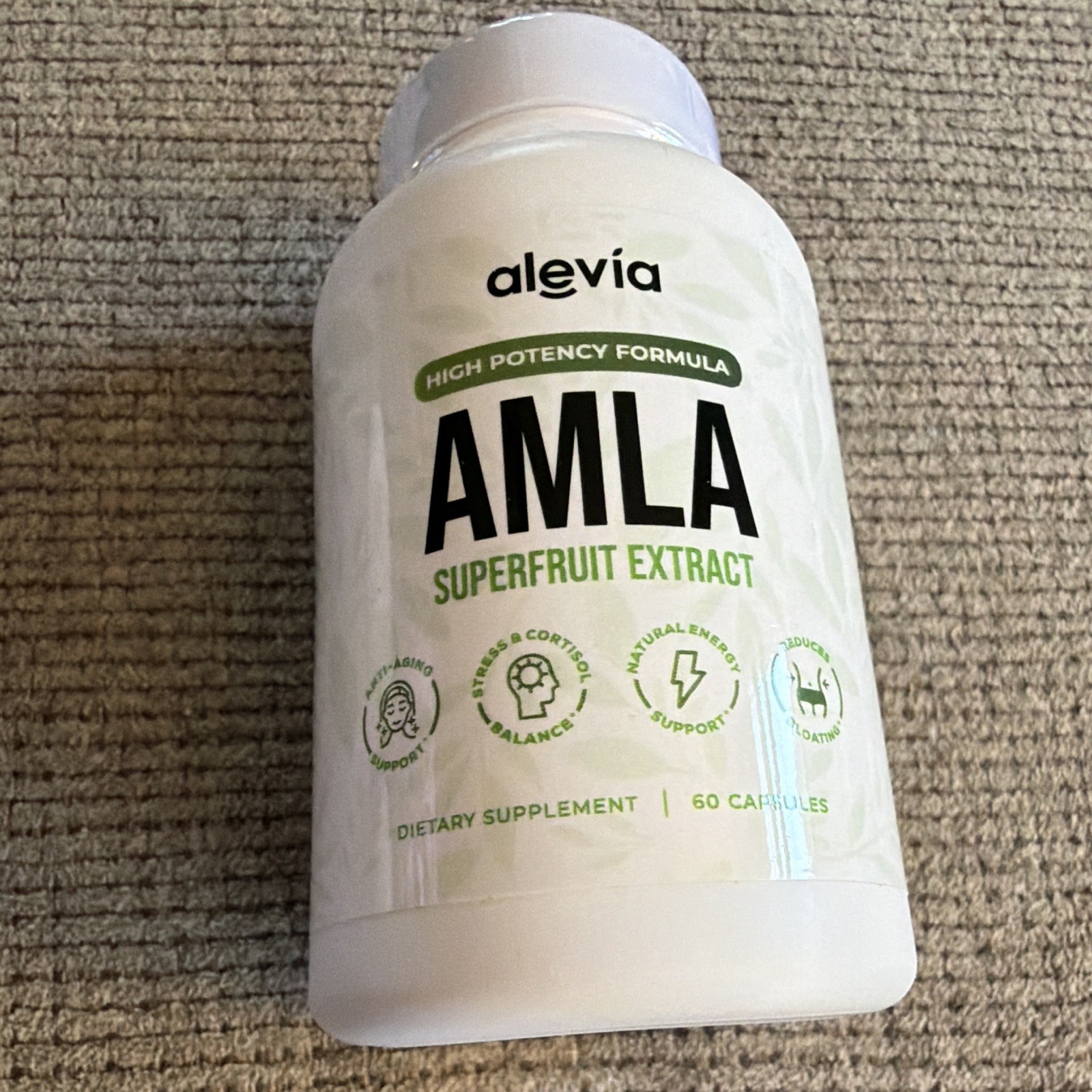 Alevia AMLA Amla Fruit Extract 1000mg 60 Capsules Vegetarian