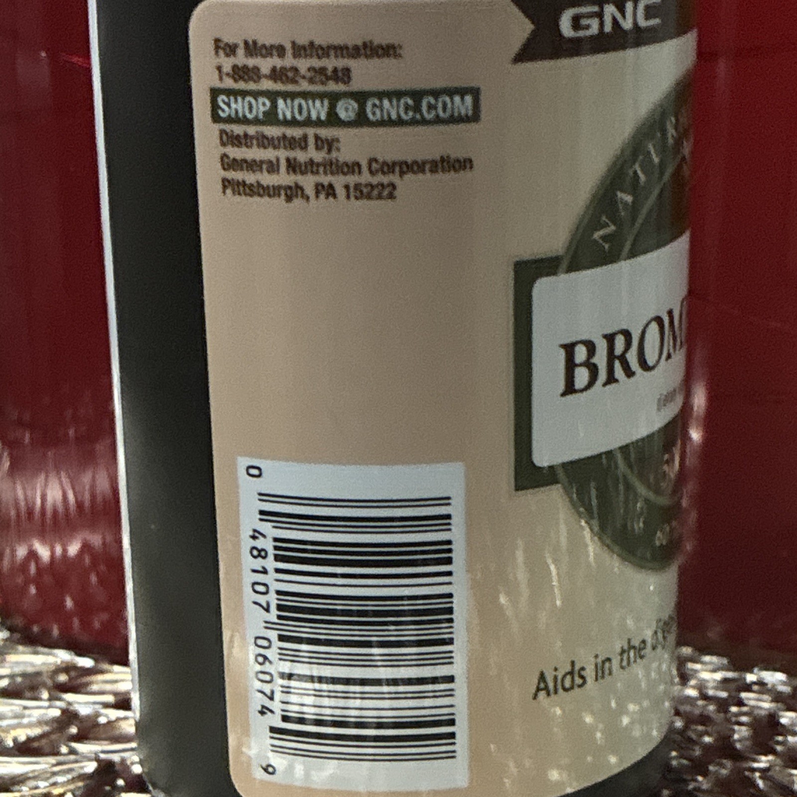 GNC Bromelain 500mg Digestive Support Supplement 60 Tablets Gluten-Free