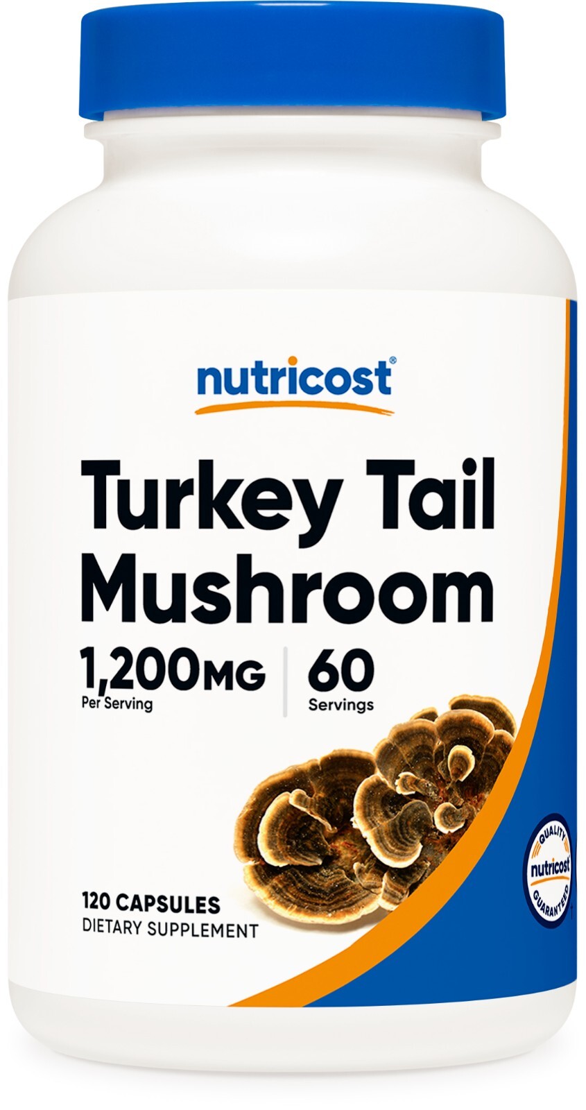 Nutricost Turkey Tail Mushroom Capsules 1200mg, 60 Servings (120 Capsules)
