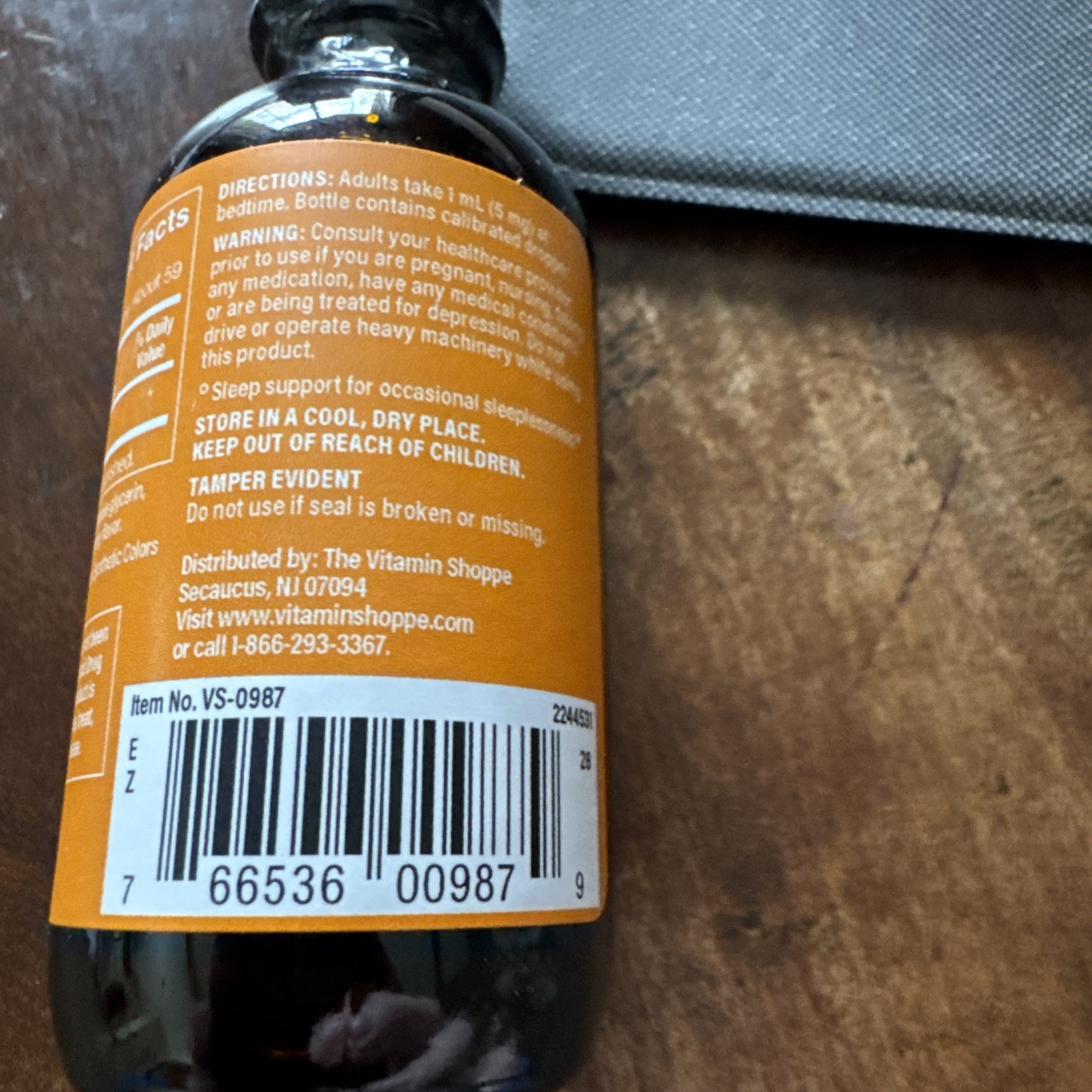The Vitamin Shoppe – Liquid Melatonin 5mg cherry 2 fl oz new EXP 7/2029
