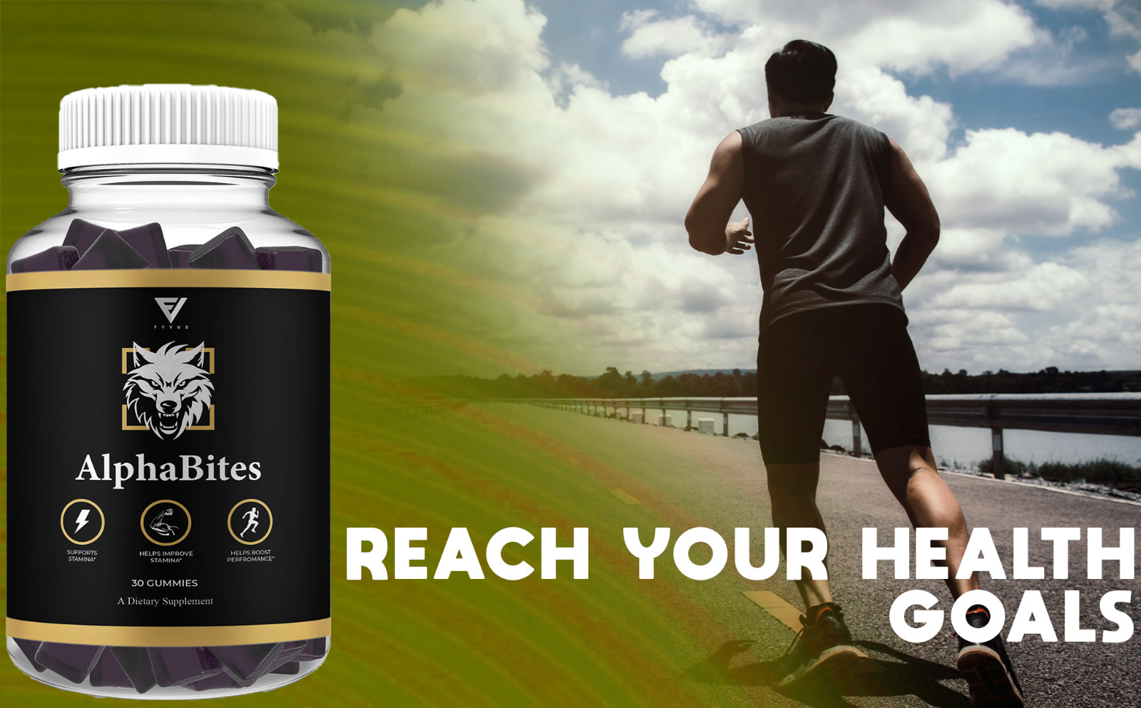 Alpha Bites Male Gummies, Alpha Bites Men’s Performance Gummies (60 Gummies)