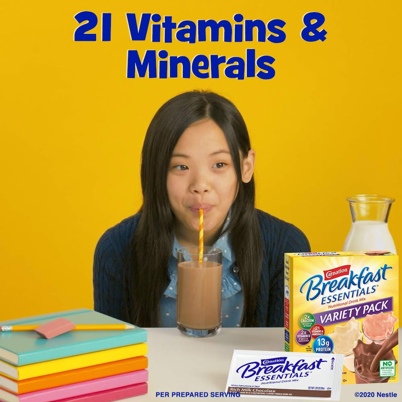 Nestle Carnation Breakfast Essentials Complete Nutritional Drink Rich Milk