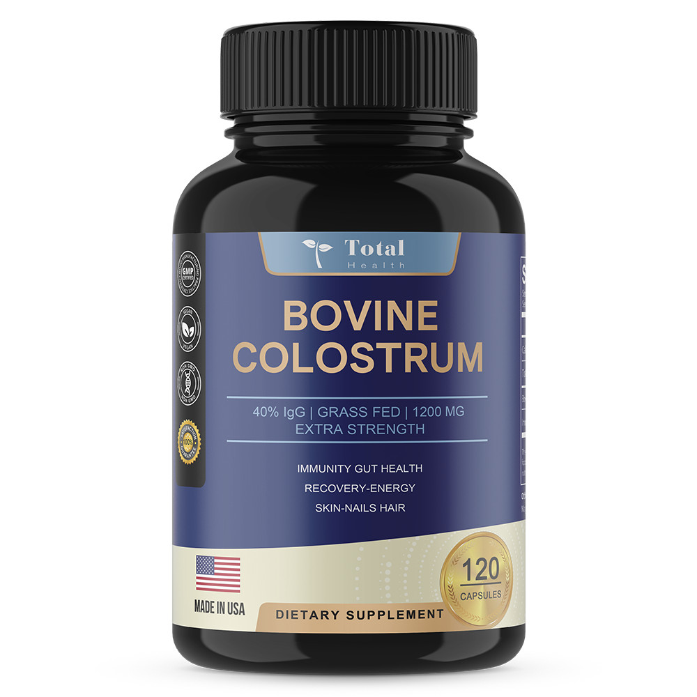 Bovine Colostrum Supplement 1200mg Support Skin Hair Health Balance Immune 120CT