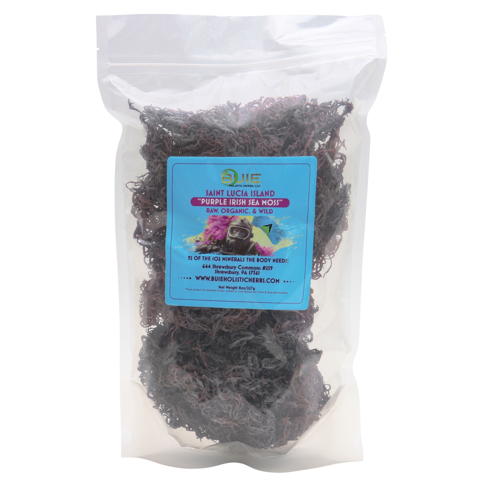 PURPLE Sea Moss #Dr. Sebi Inspired St Lucia Wildcrafted #Vegan #Alkaline