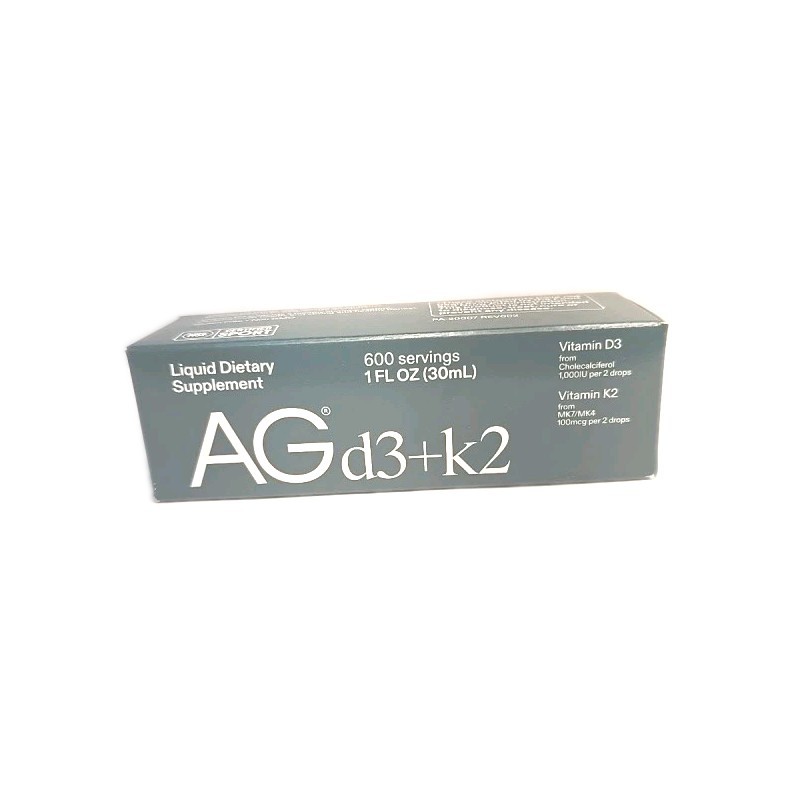AG1 Vitamin D3 K2 Drops, 1000IU of Vitamin D3 and 100mcg of K2 per Serving, Supp