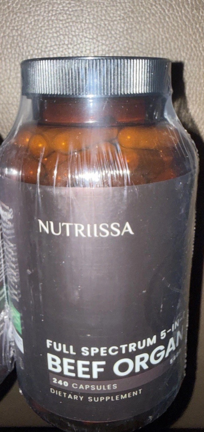Nutriissa Full-Spectrum Beef Organ Grass-Fed Liver Liver Heart Kidney Spleen 240