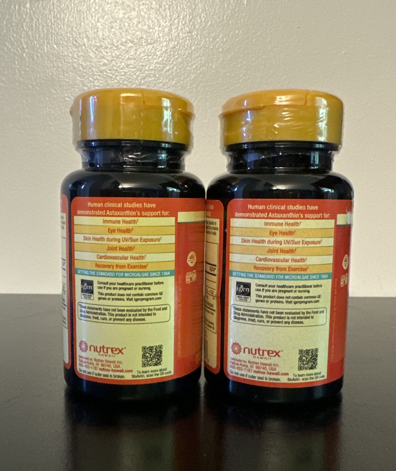 Nutrex BioAstin, Hawaiian Astaxanthin, 12 mg 100gel Capsules