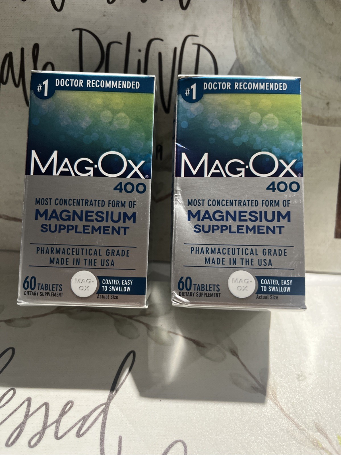 MagOx 400 Magnesium Supplement; Count 60 Tablets (2 Pack) Exp 08/27