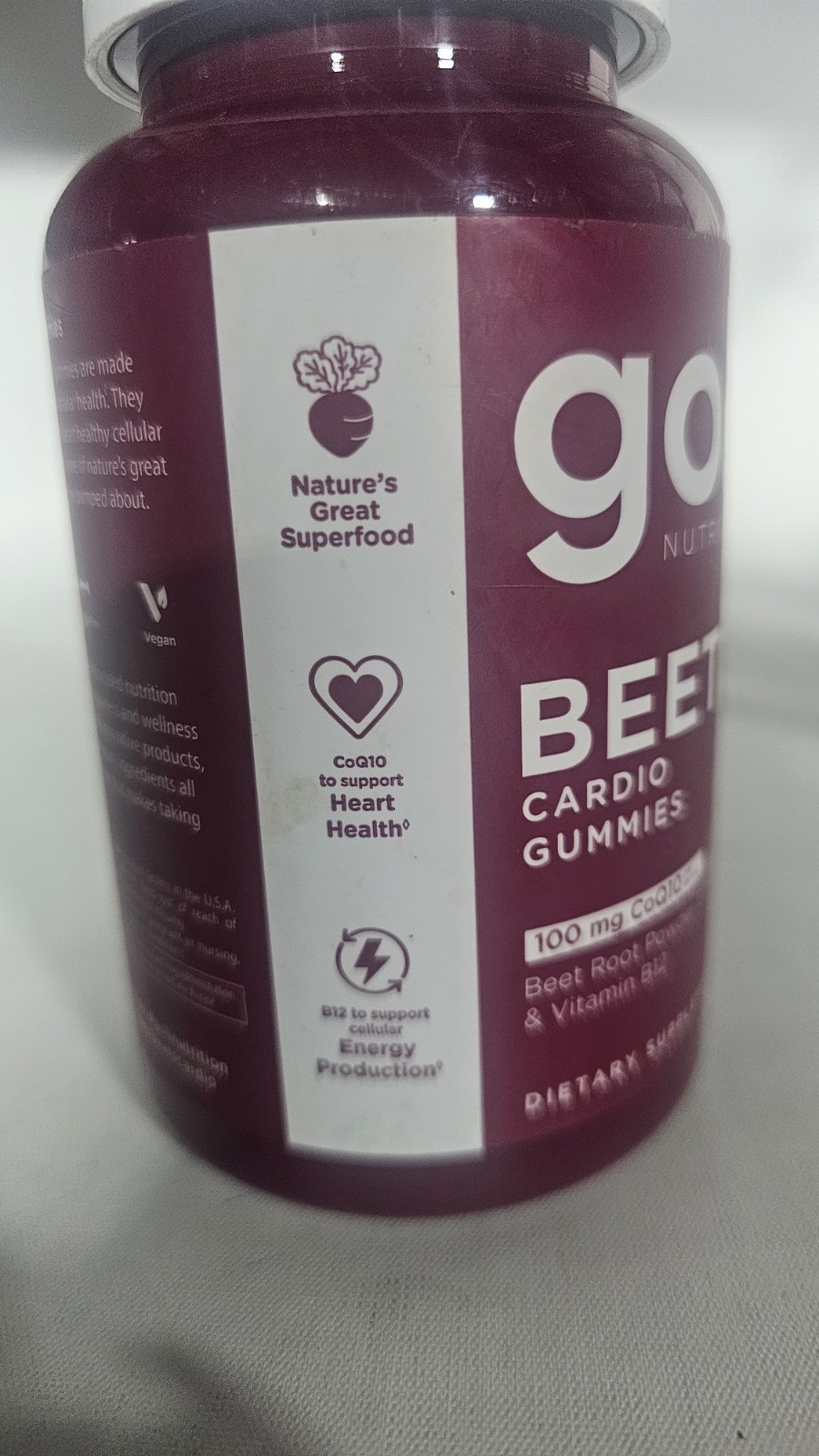 Beets Cardio Gummies 100mg CoQ10 +Vitamin B12 Heart Health Exp:04/2027