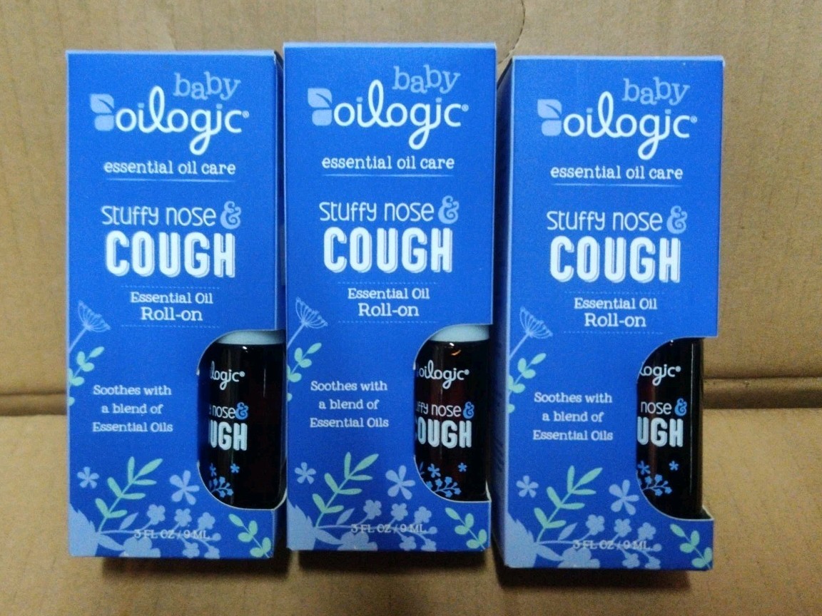 Oilogic Stuffy Nose & Cough Baby Safe Essential Oil Vapor Bath, 3 pack=3 fl oz.