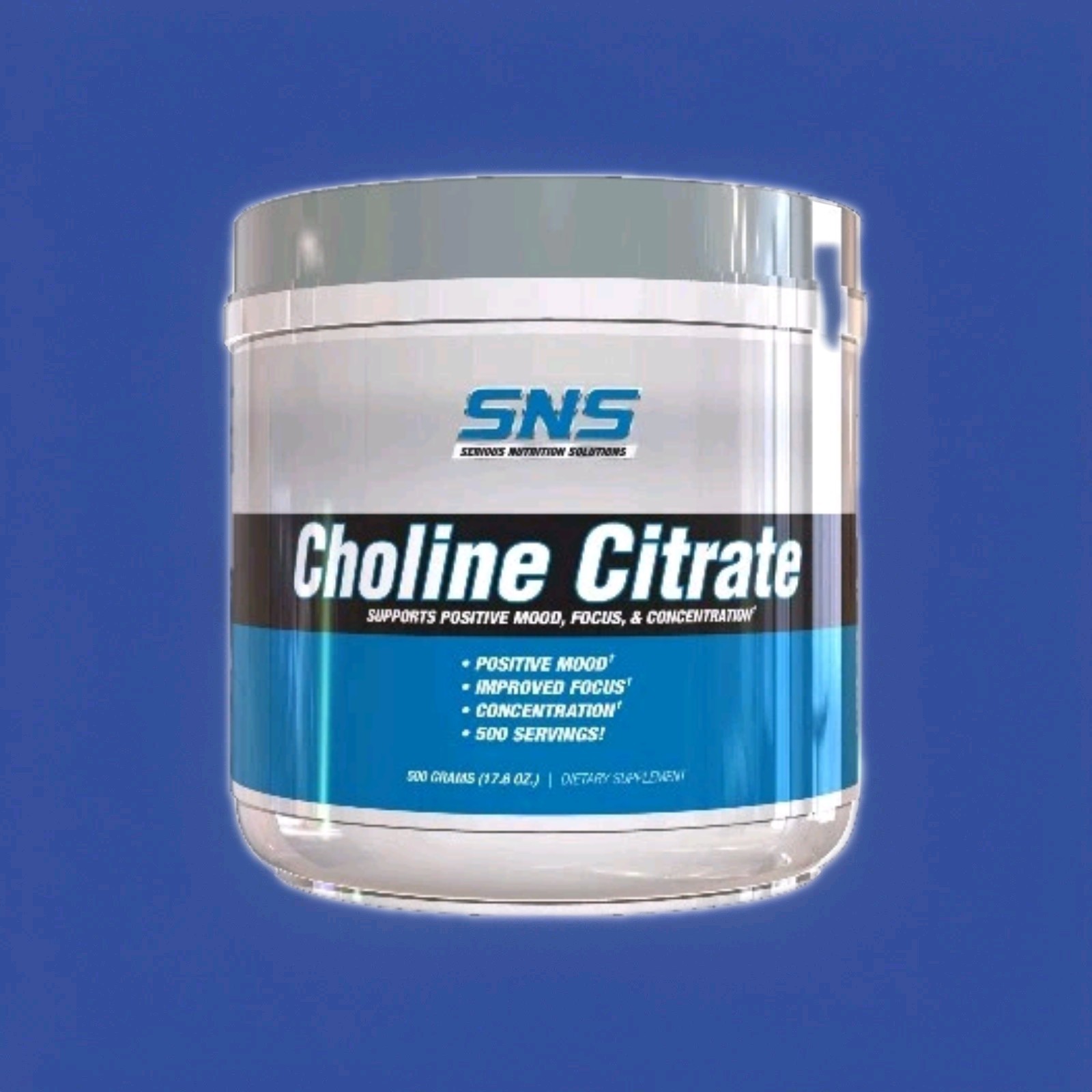 SNS Serious Nutrition Solutions CHOLINE CITRATE POWDER FOCUS Mood Enhancer