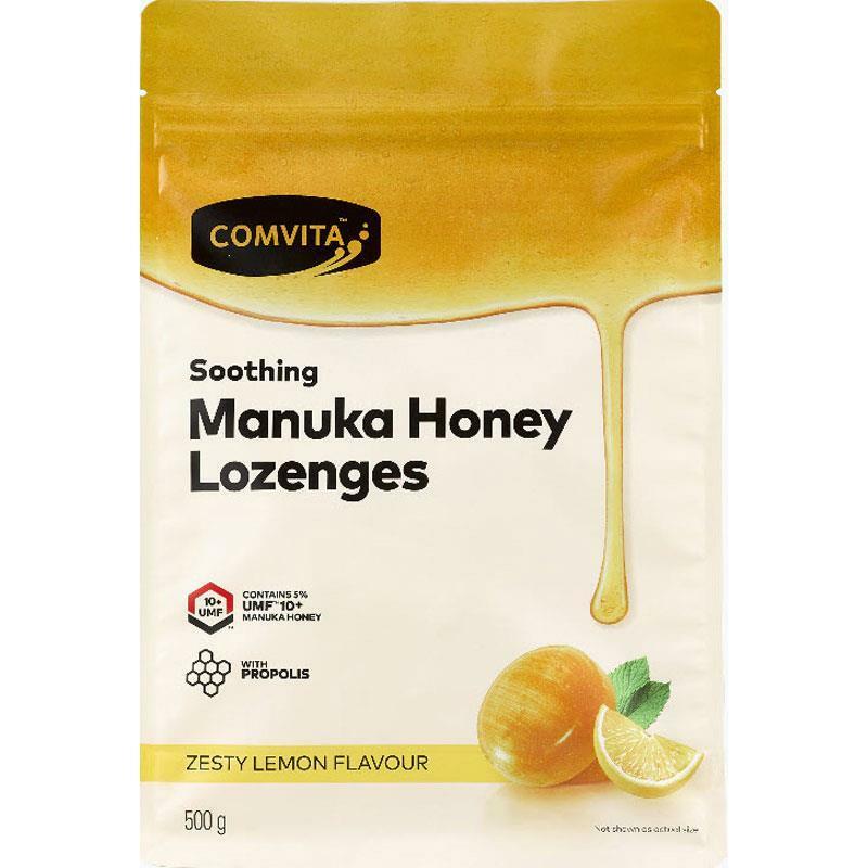 Comvita Manuka Honey Lozenges with Propolis – 500g BULK PACK – Lemon Flavour